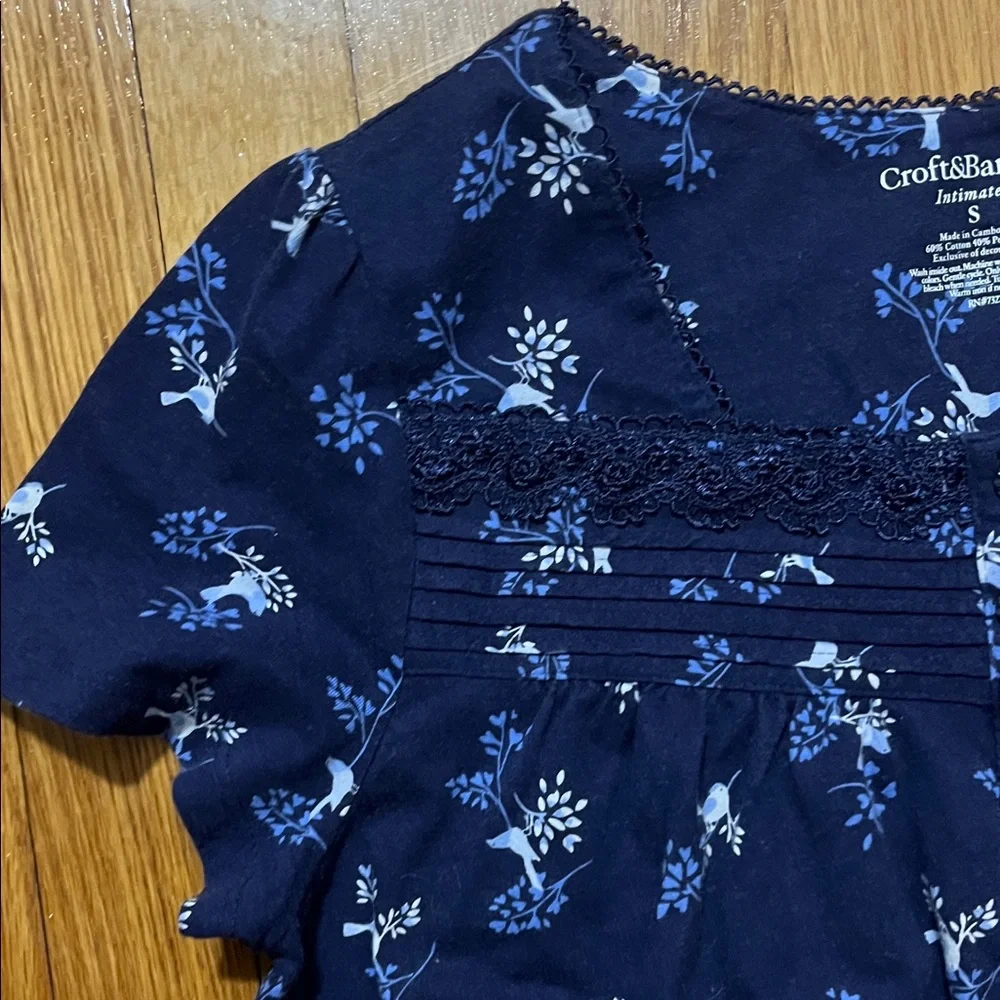 Croft&Barrow Floral Short Sleeve Nightgown, Women’s Size Small - Picture 3 of 5